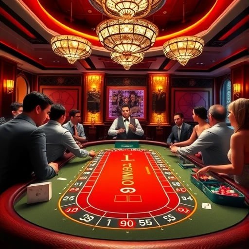 Pengalaman casino-style yang interaktif dengan dealer langsung